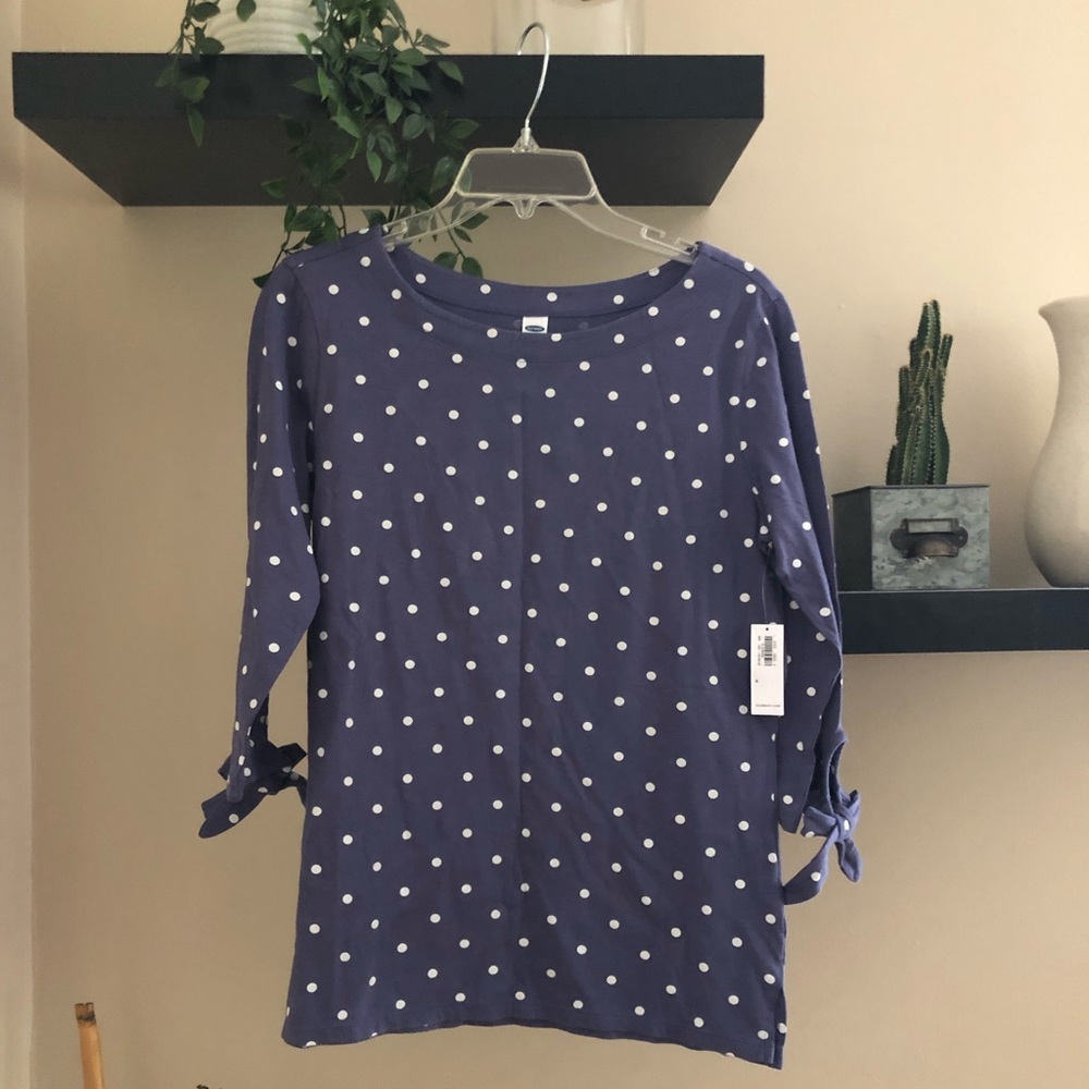 Polka dot Quarter Sleeve Shirt